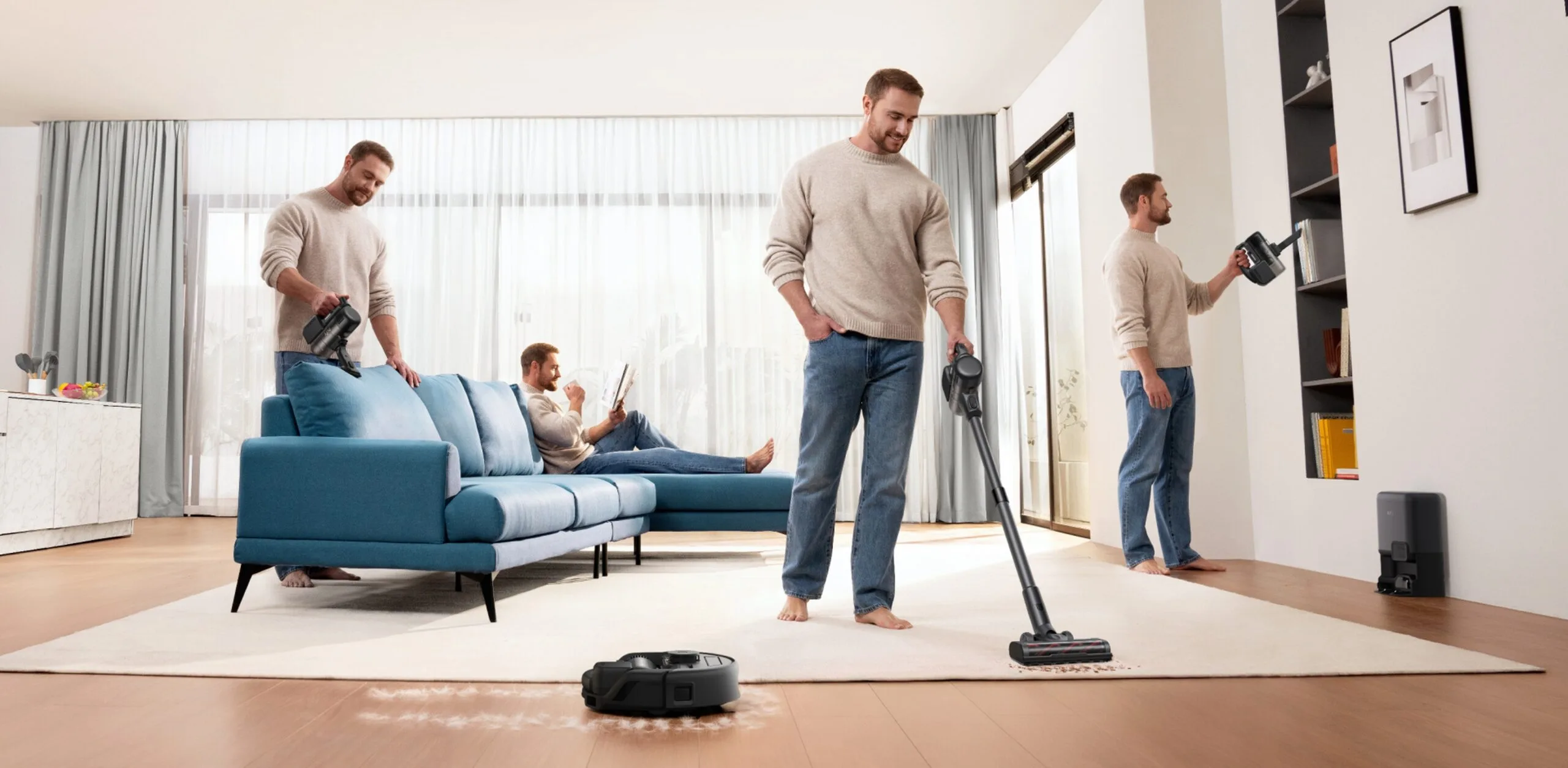 Eufy E20: come i Transformers, il robot aspirapolvere 3-in-1 Eufy E20: come i Transformers, il robot aspirapolvere 3-in-1