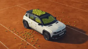 Renault 4, ecco la versione per gli amanti del tennis dedicata ai Roland-Garros