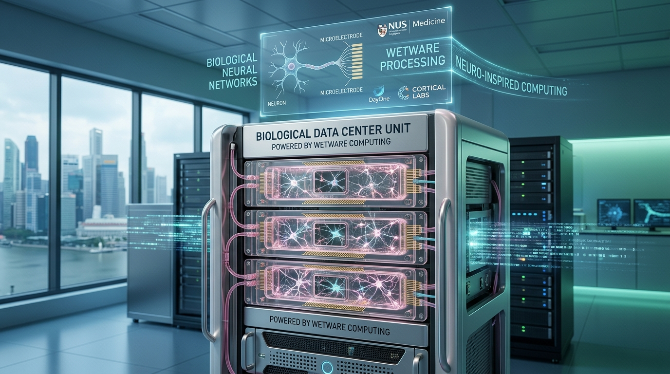 Data center biologico, a Singapore il primo prototipo al mondo con neuroni umani veri